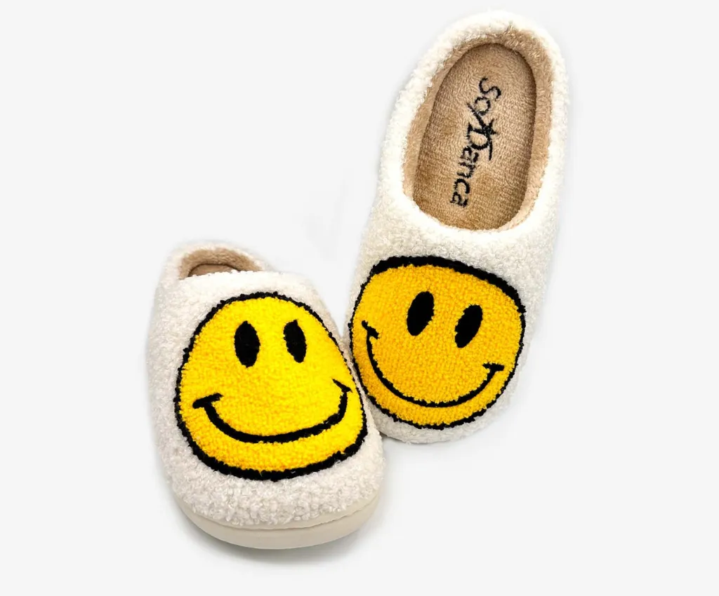 Joyful Soles - Happy Face Slippers