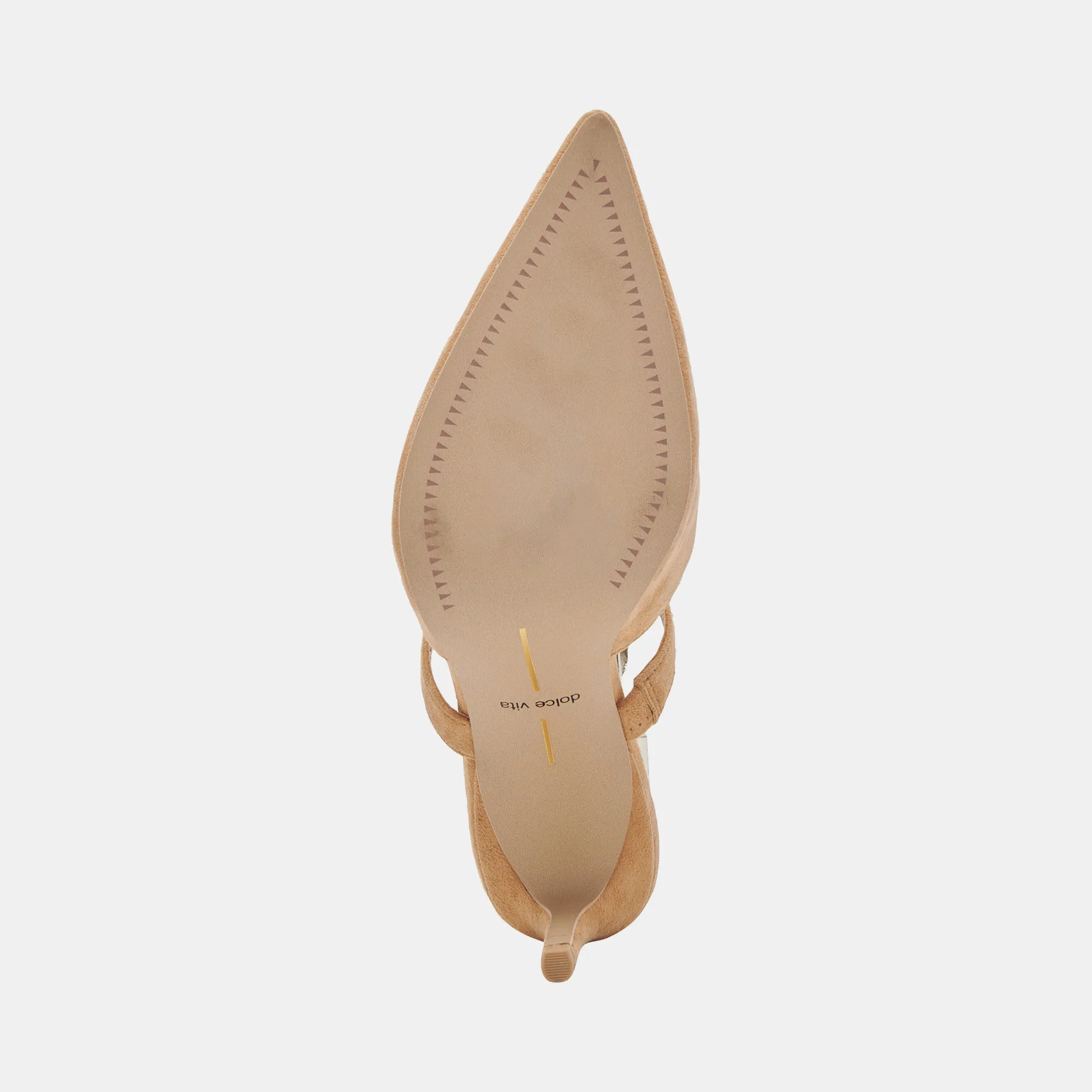 KANIKA WIDE HEELS TAN SUEDE