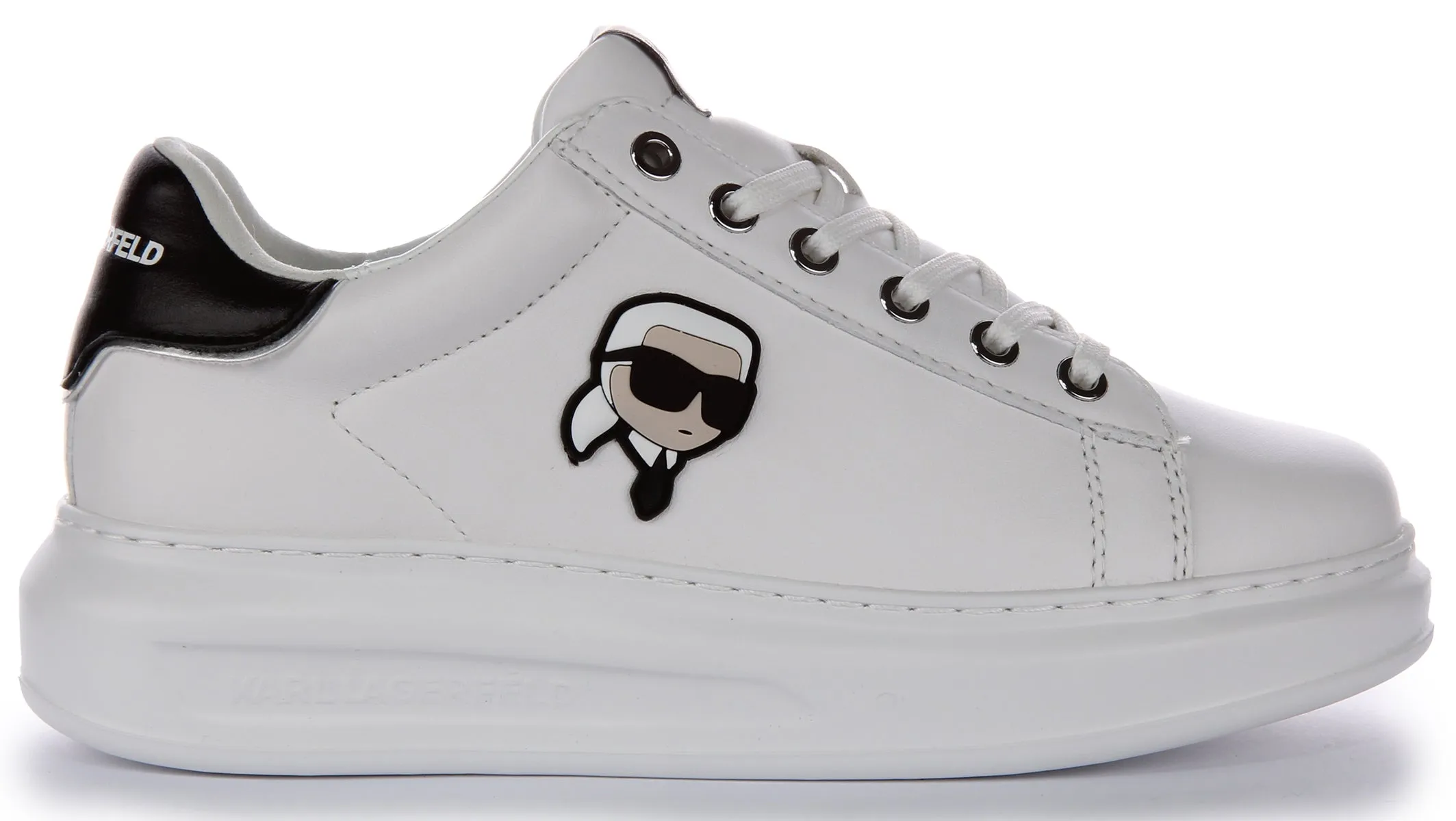 Karl Lagerfeld Kapri Nft Lo In White Black For Women