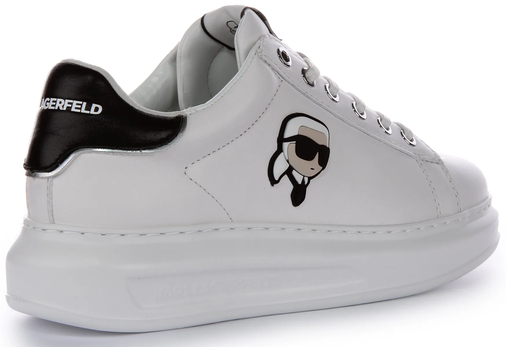 Karl Lagerfeld Kapri Nft Lo In White Black For Women