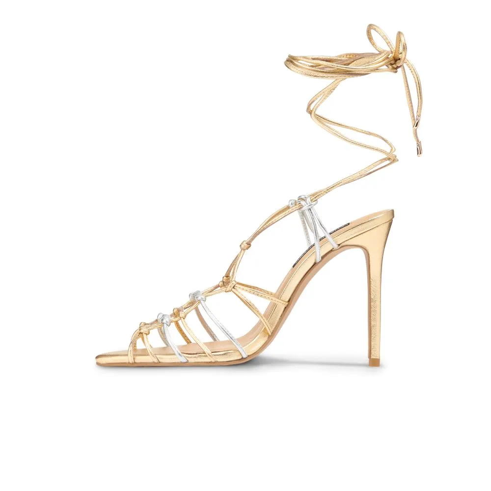 Karla Sandal Gold & Silver Metallic