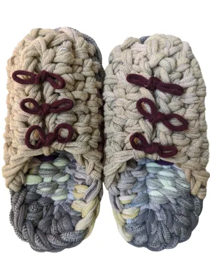 Large | Knit up-cycle slippers 2024-L64 [Large]