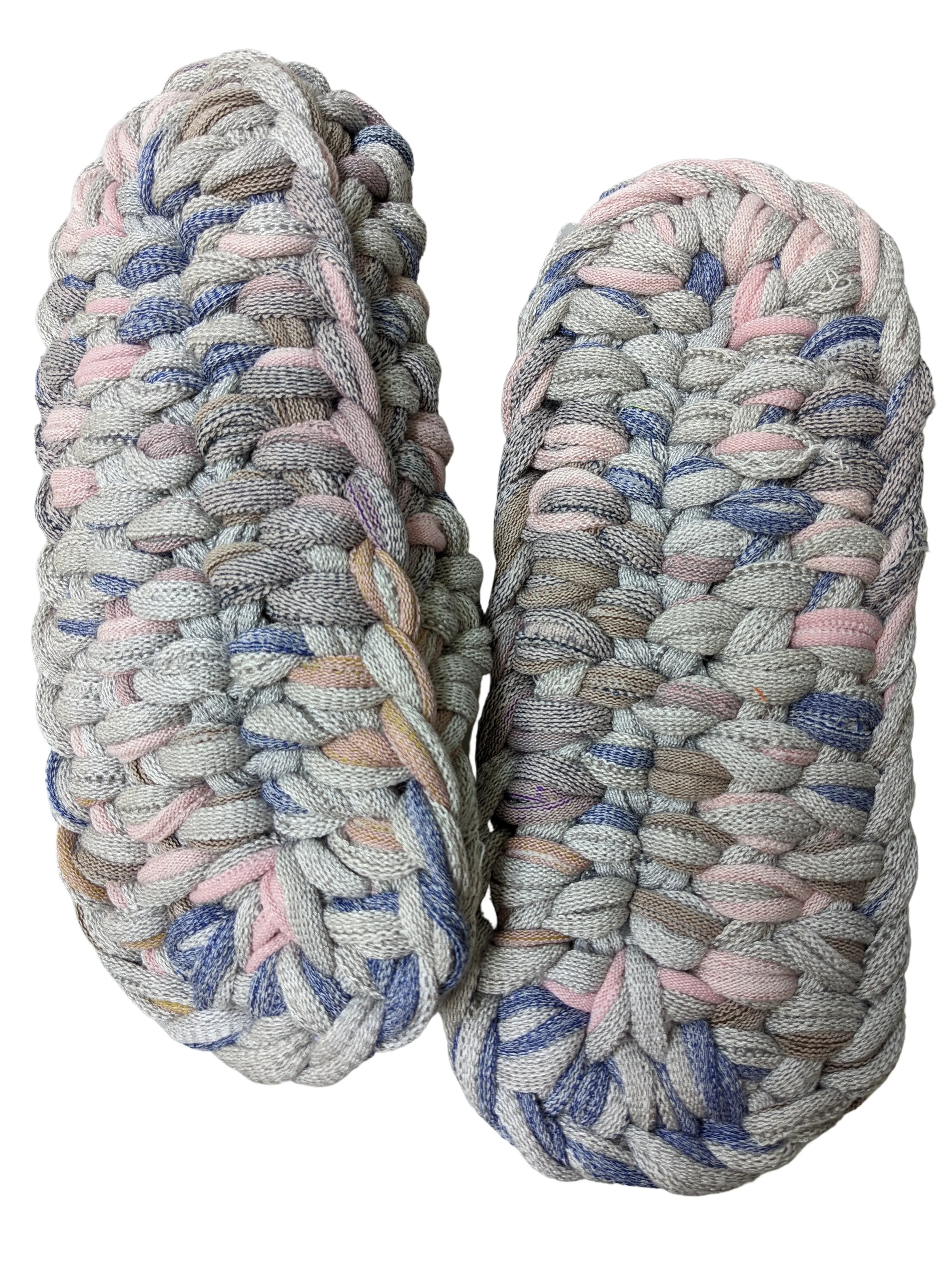 Large | Knit upcycle slippers 2022-L76 [Large]