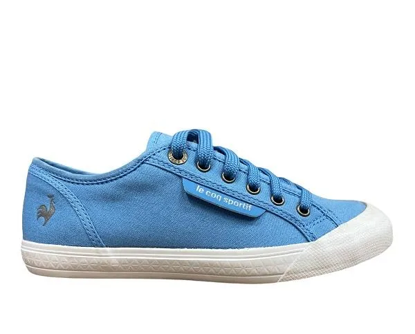 Le Coq Sportif scarpa sneakers in tela da uomo Deauville Plus 1411202 blu persiano