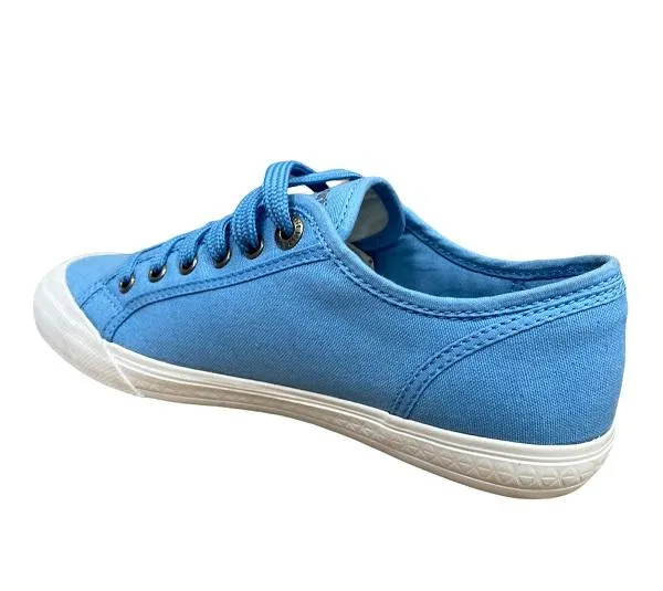 Le Coq Sportif scarpa sneakers in tela da uomo Deauville Plus 1411202 blu persiano