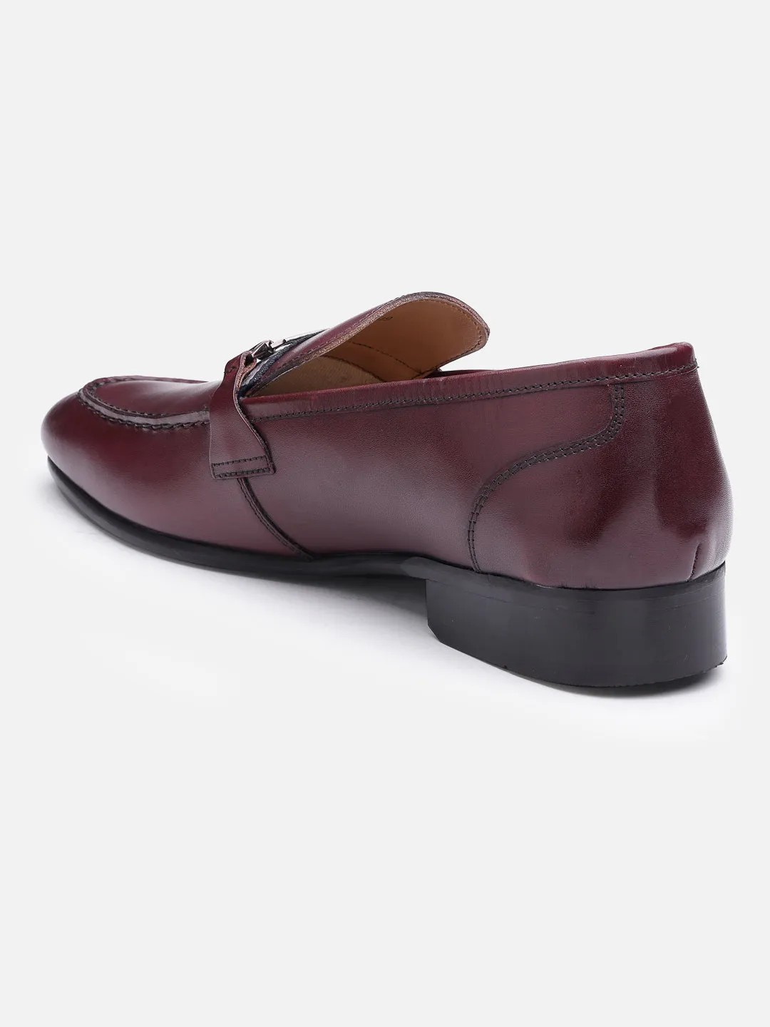 Leather Bugundy Formal Loafers