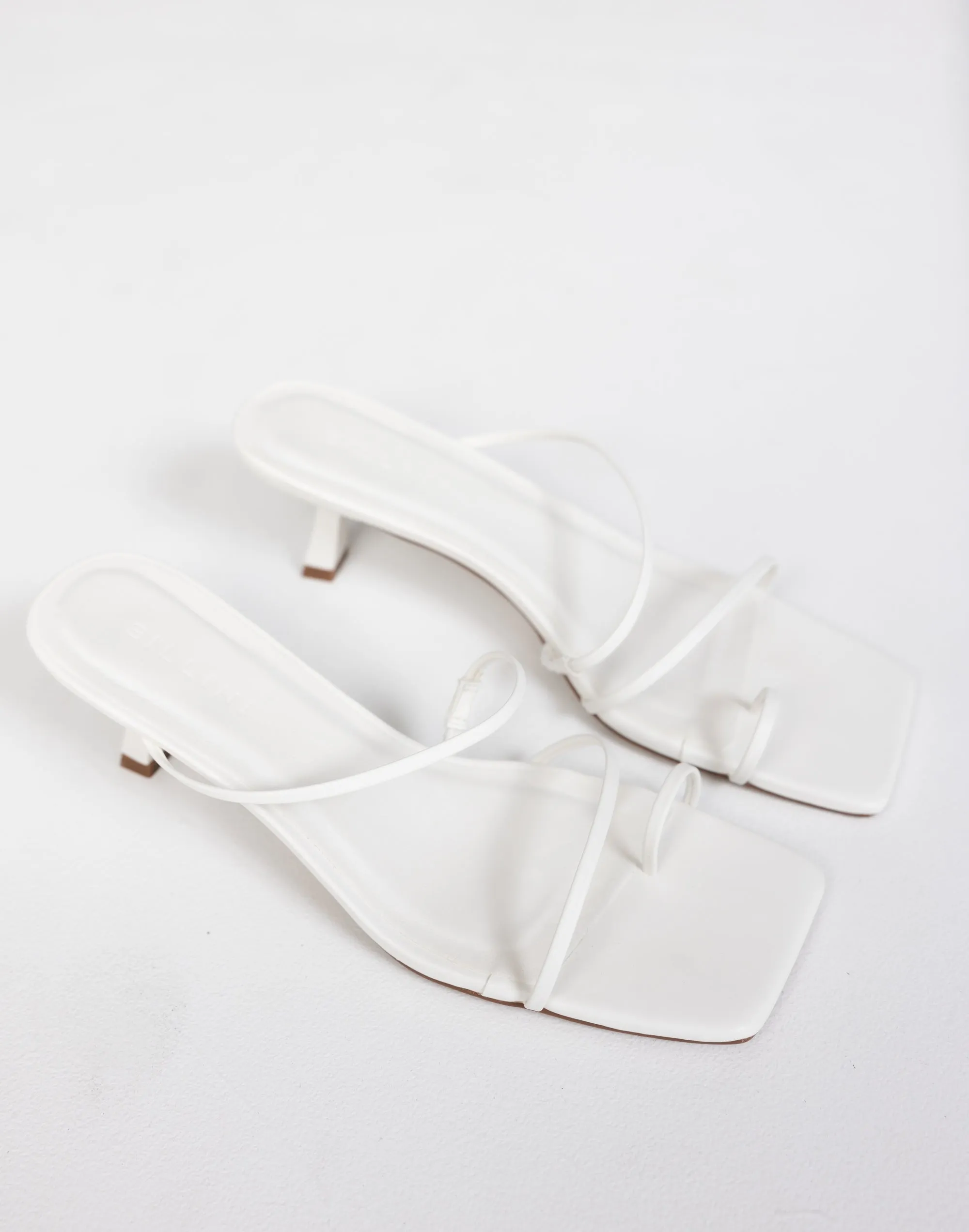 Mabel Heels (White) - By Billini