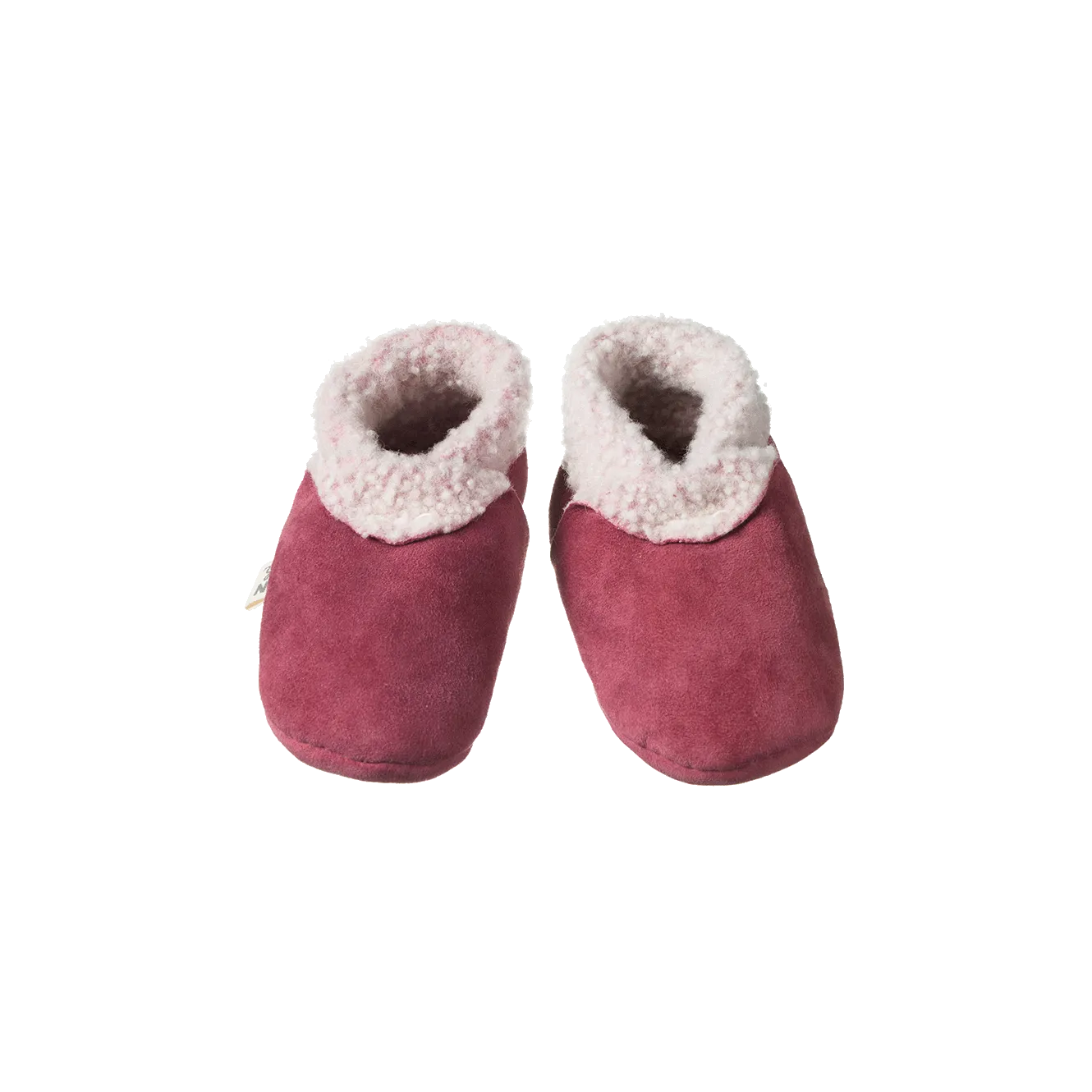 NATURE BABY - LAMBSKIN BOOTIES: RHUBARB