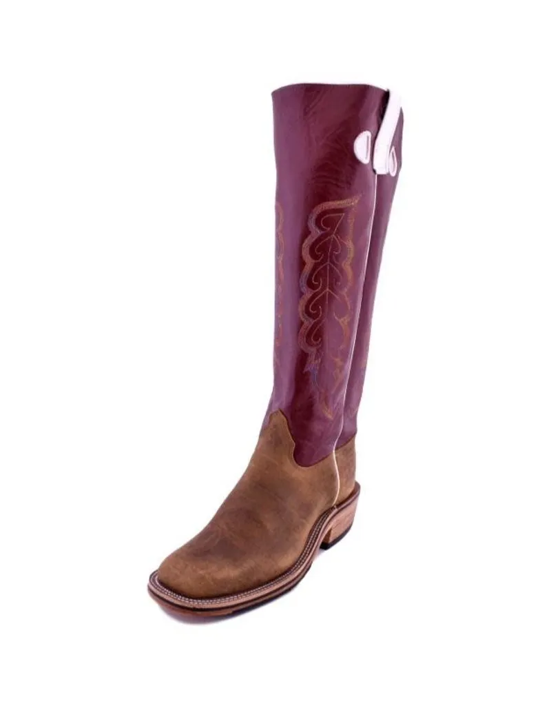 Olathe Boot Co. | Natural Brahma Bison/Sangria Boot