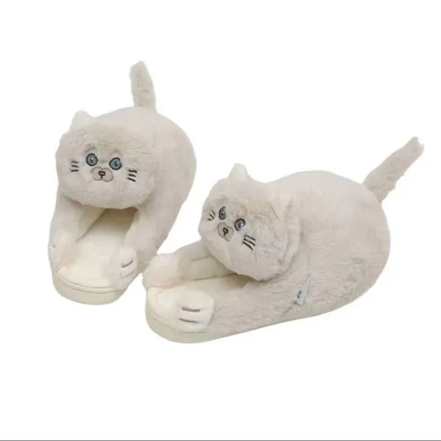 Pat and Pet Emporium | Shoes | Women's Soft Cat Hug Slippers