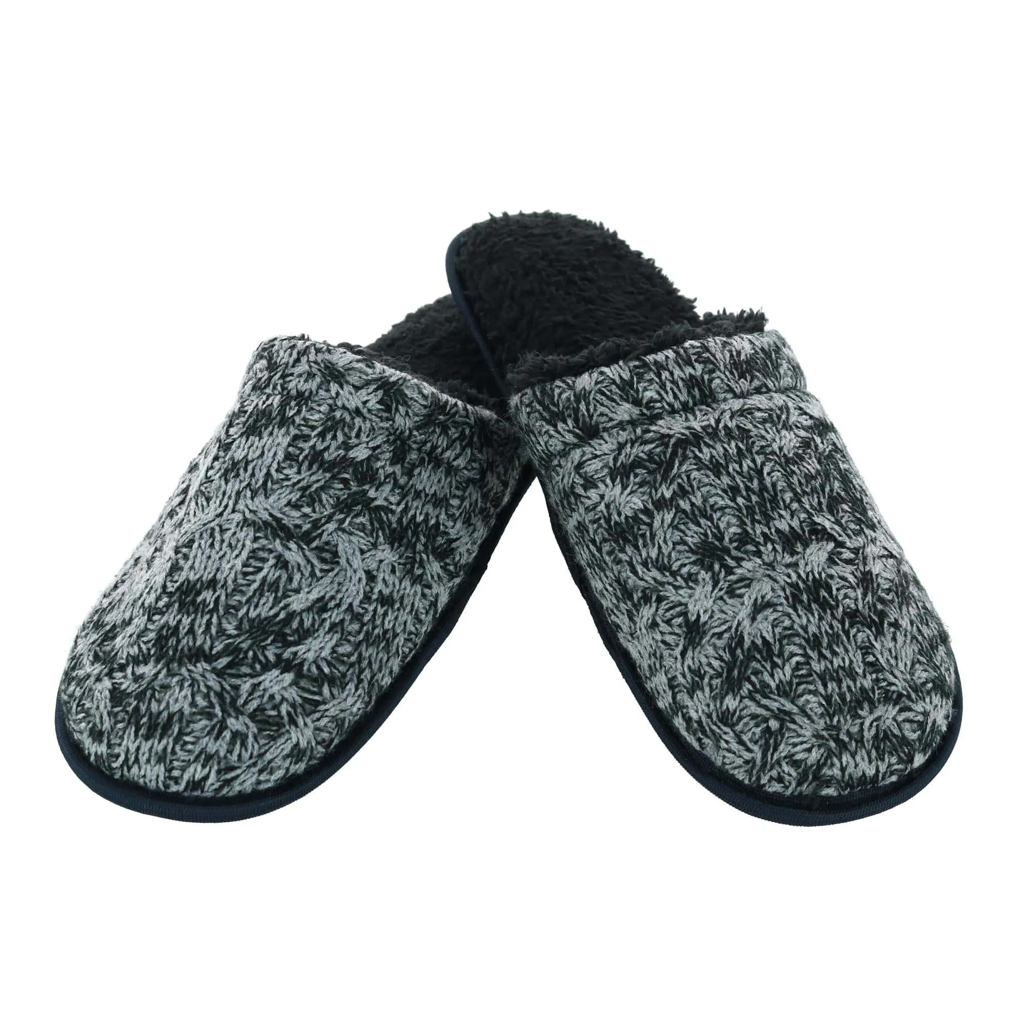 Polar Extreme Men's Knit Sherpa Lined Slippers