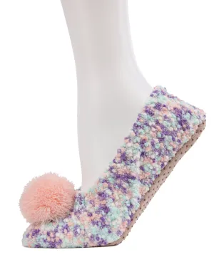 Popcorn Pom-Pom Non-Slip Slippers