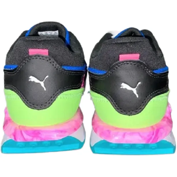 Puma Women's CIty Rider Marble Shoes - Viridian Green / Puma Black / Luminous Pink