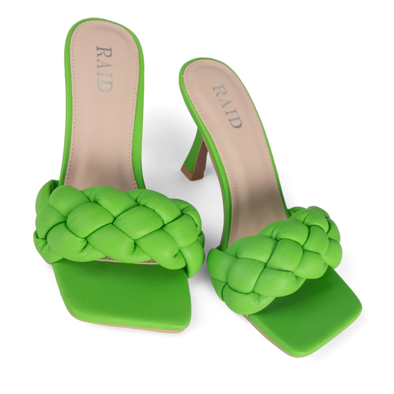 RAID Sandra Padded Mule in Green