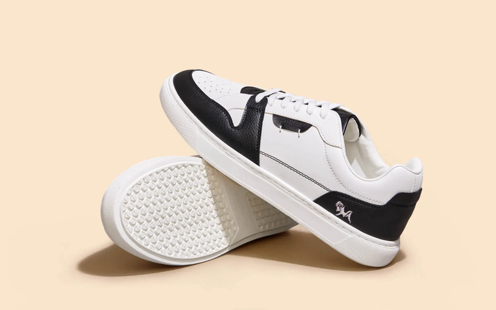 Retro Slick Sneakers : Black and White