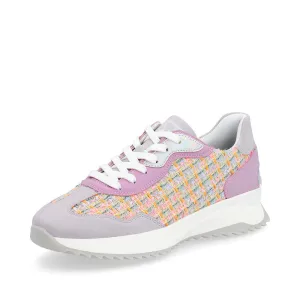 Rieker W130090 Woven Womens Pink Multi Trainer