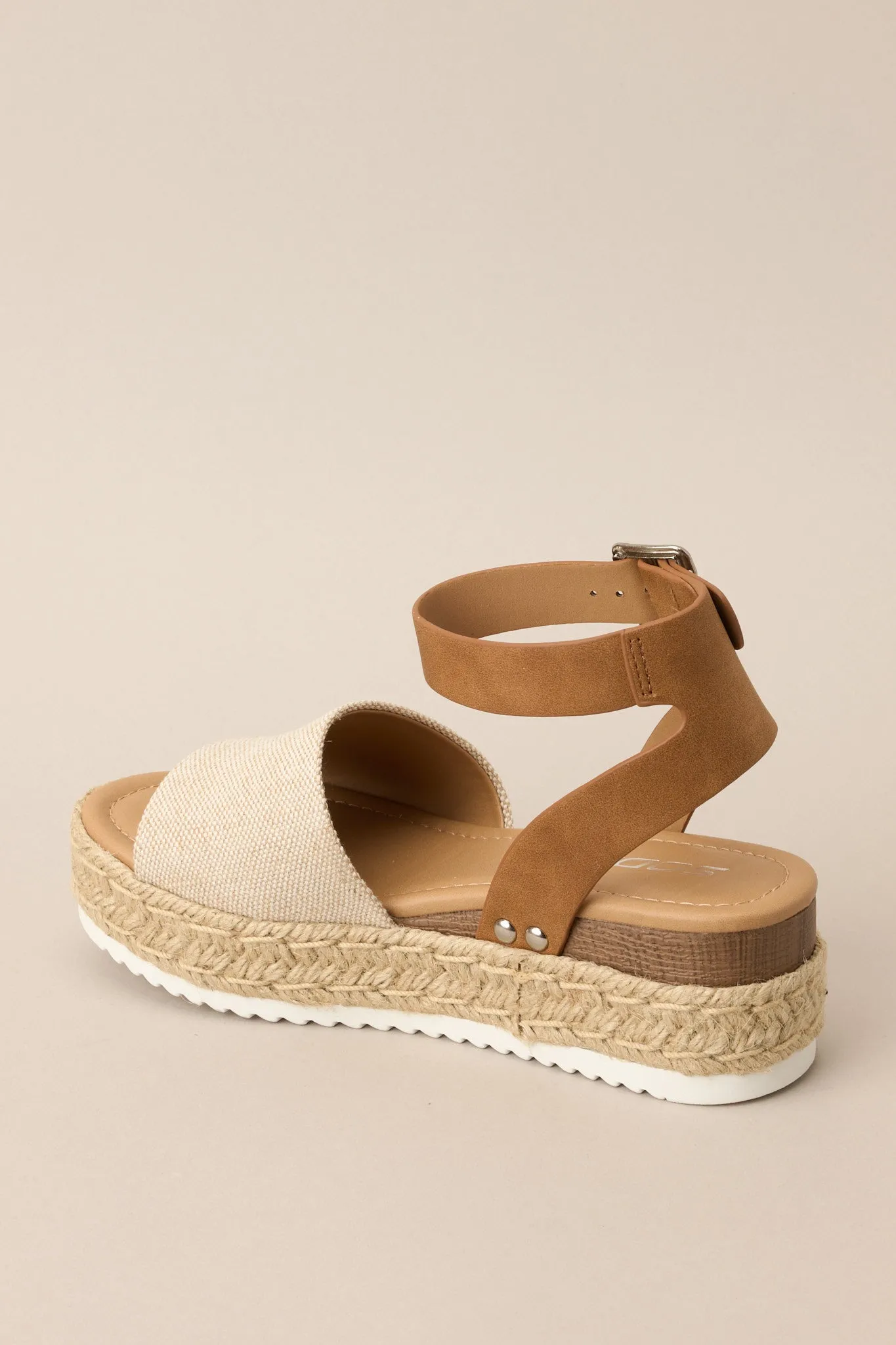 Sandy Steps Sandstone Platform Espadrille Sandals