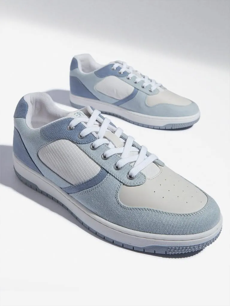 SOLEPLAY Blue Colour-Blocked Sneakers