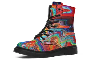 Swirling Vision Combat Boots