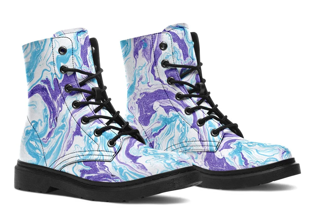 Swirls Combat Boots