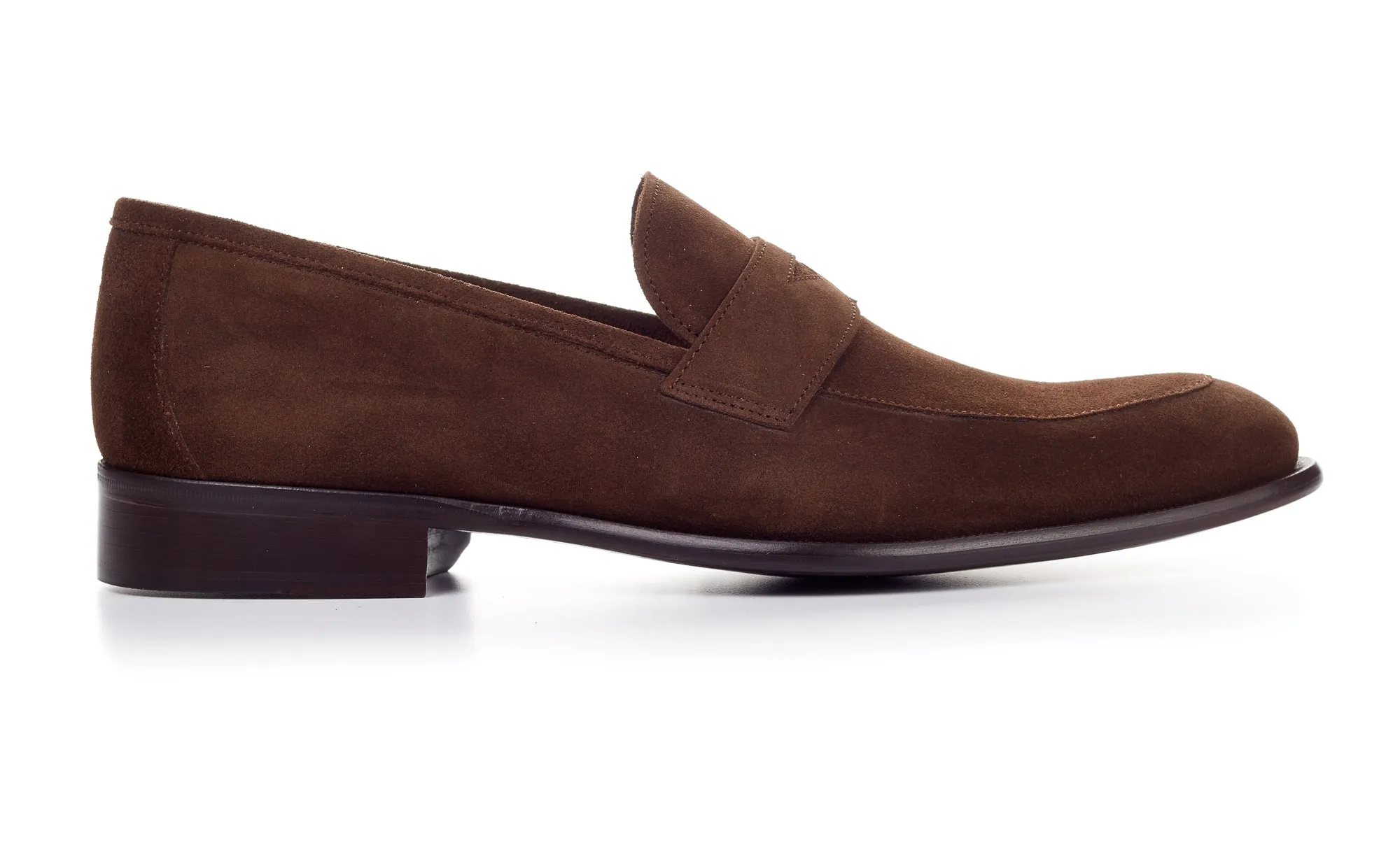 The Stewart Penny Loafer - Cafe Suede