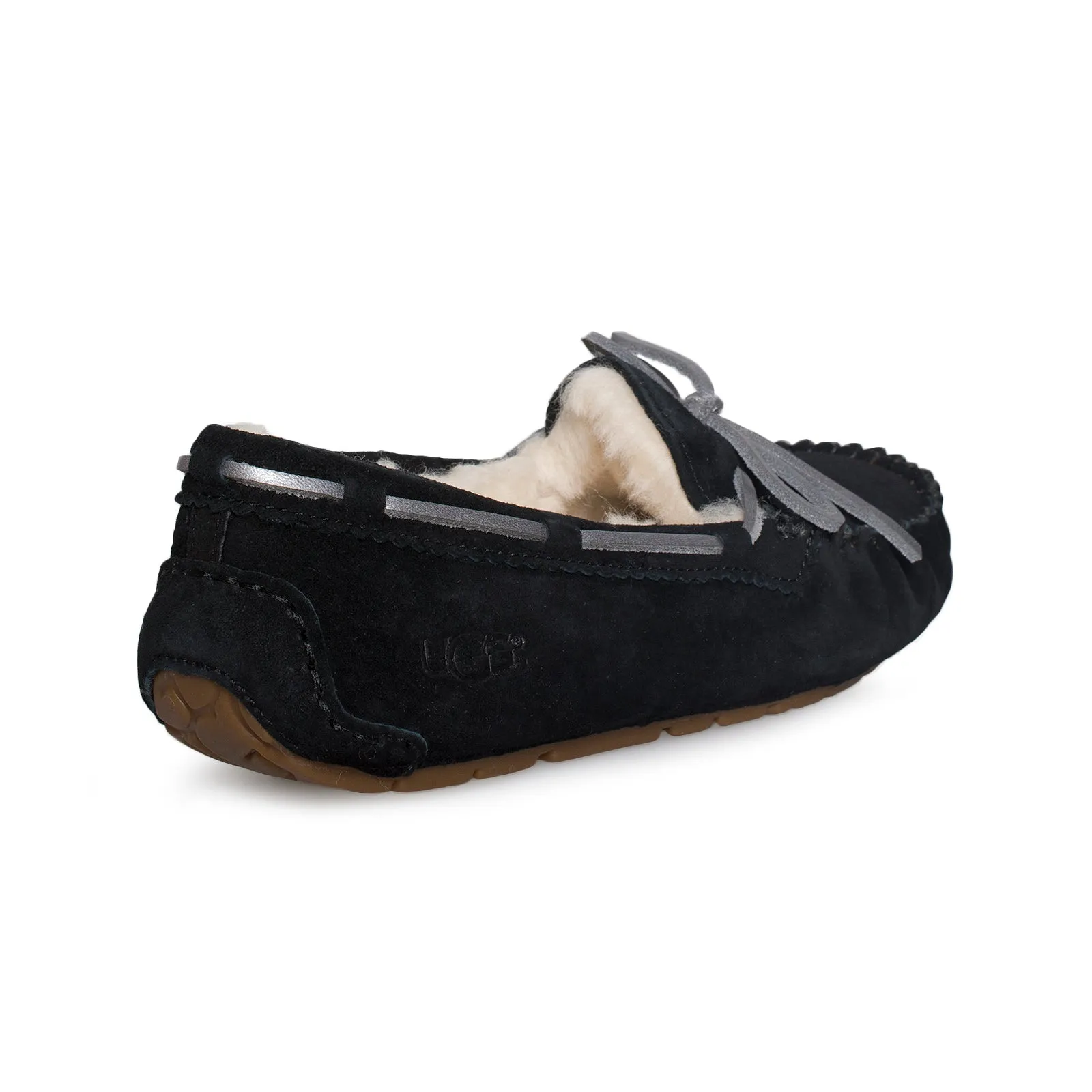 UGG Dakota Metallic Black Slippers - Women's