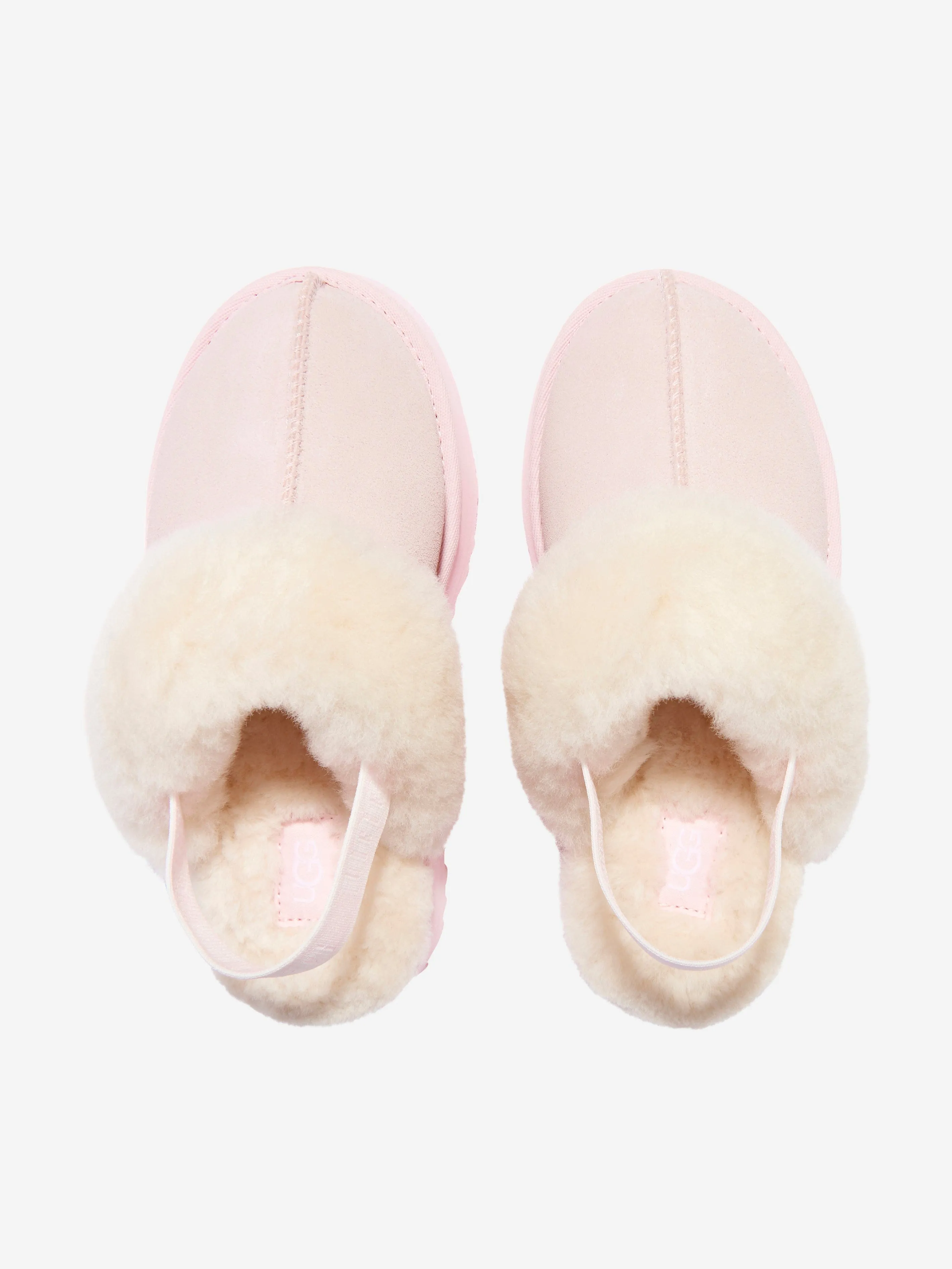 UGG Girls Suede Funkette Slippers in Pink