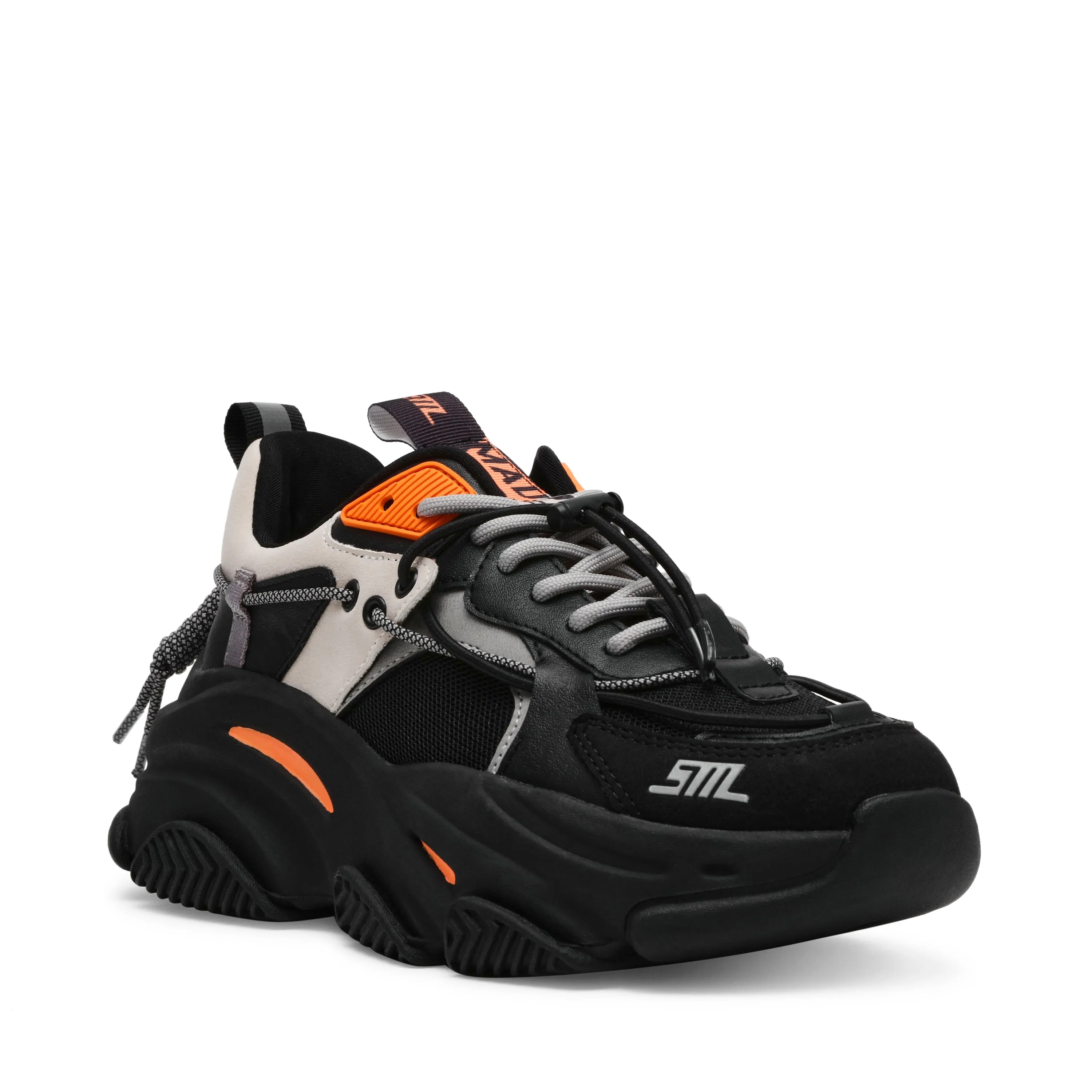 VAULT 2 BLACK/ORANGE SNEAKERS