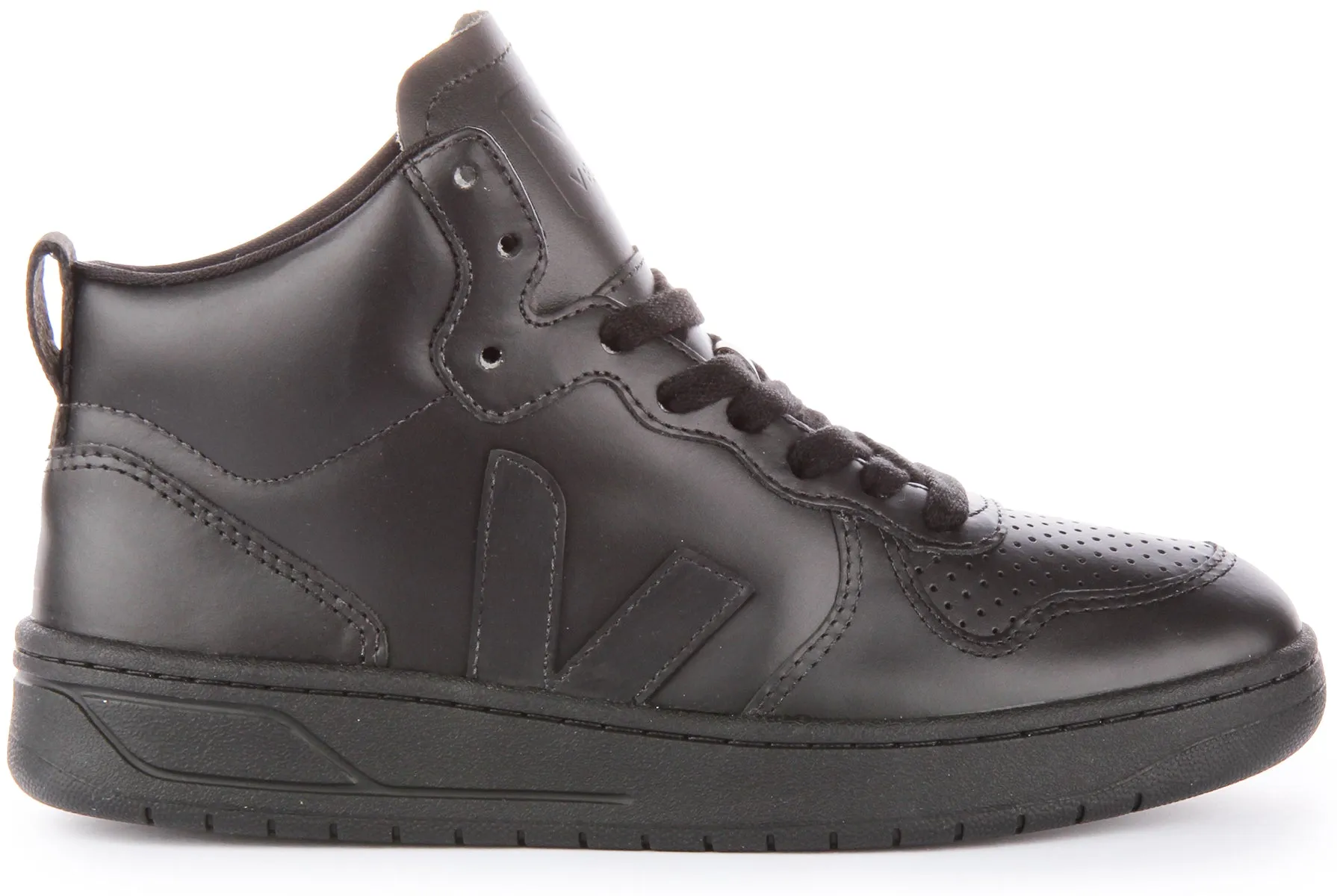 Veja V-15 Leather In Black For Women