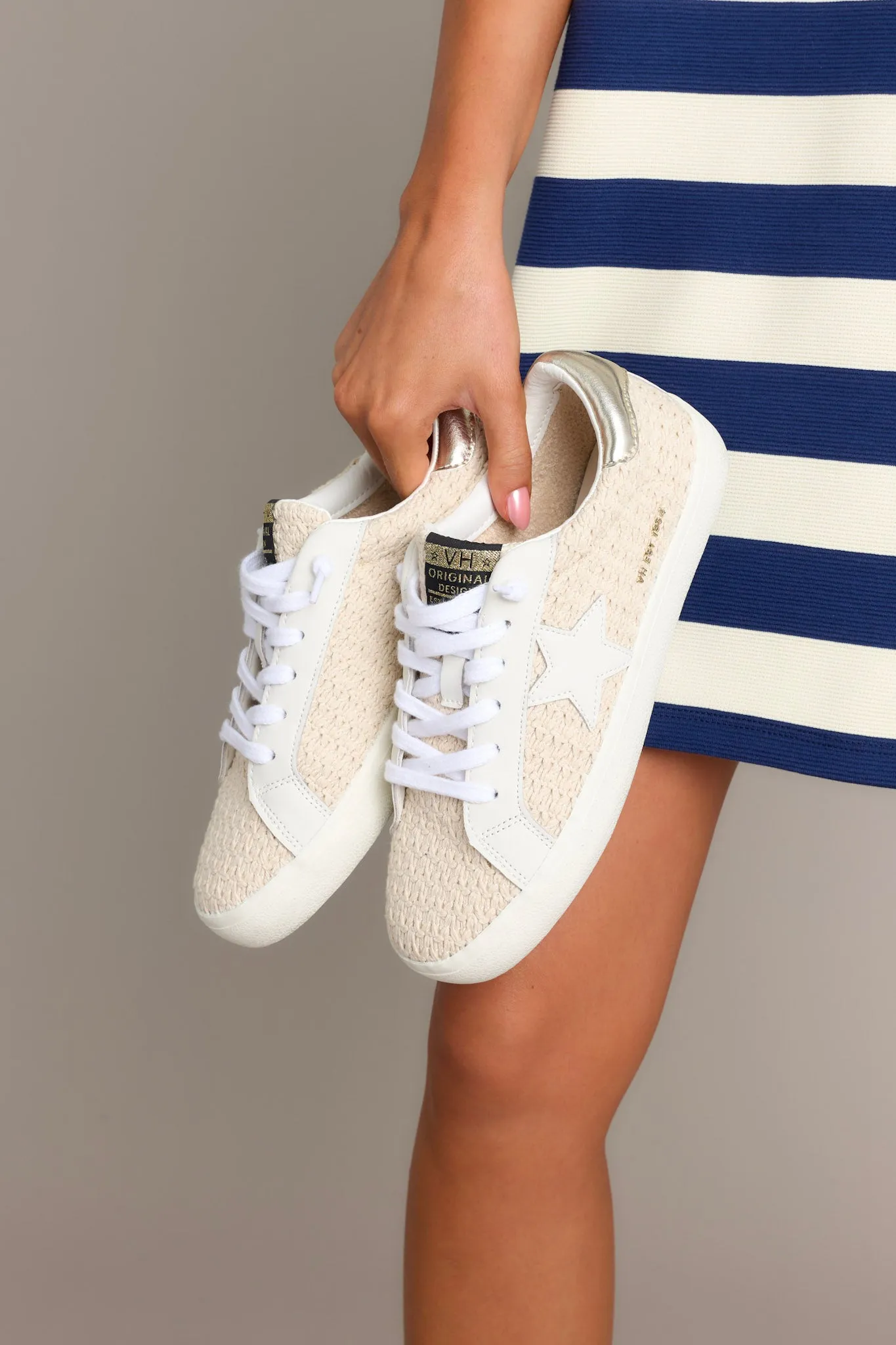 Vintage Havana Flair 43 Light Natural Crochet Sneaker