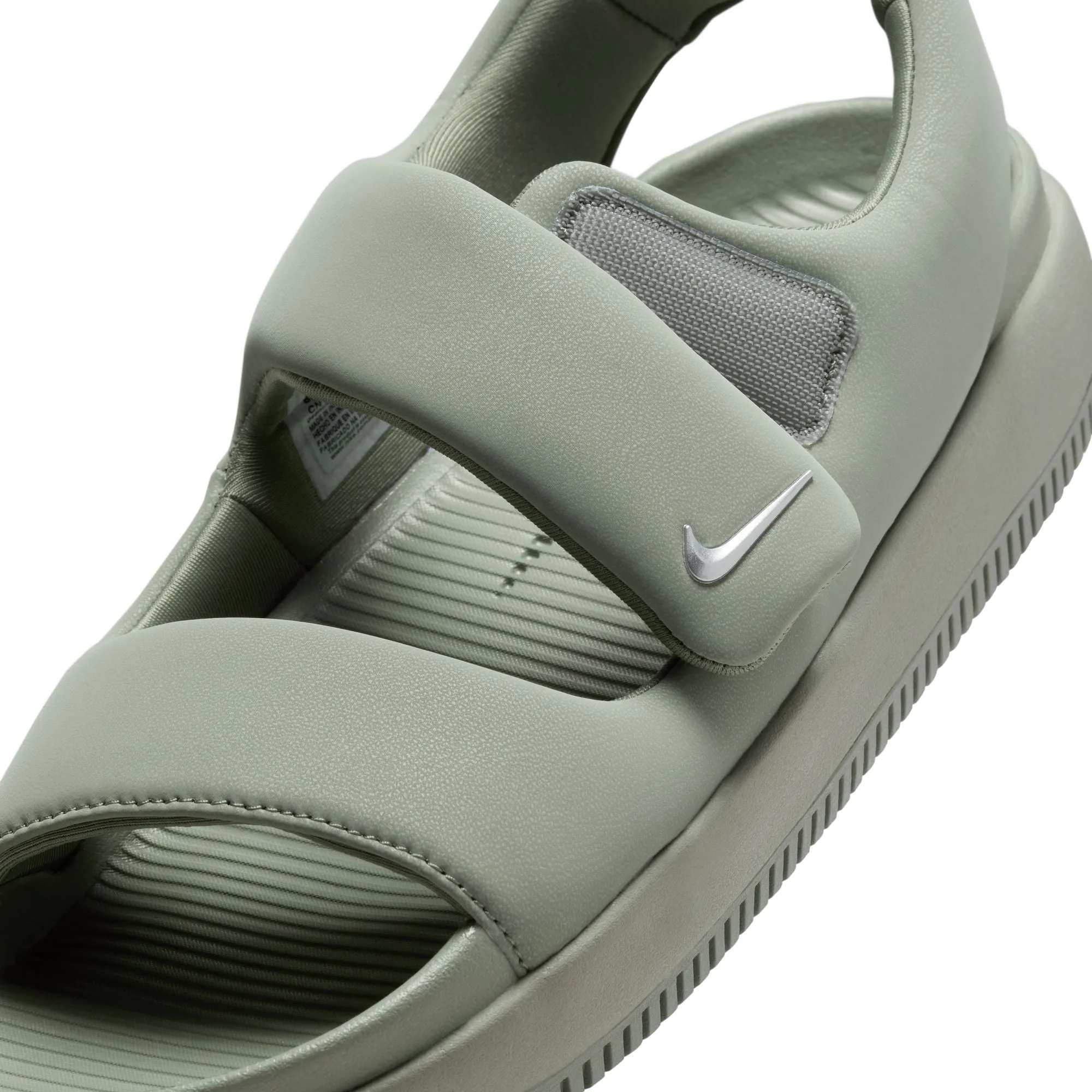 WMNS Nike Calm Sandal (Light Army/Metallic Silver)