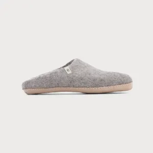 Wool Felt Slippers: Natural